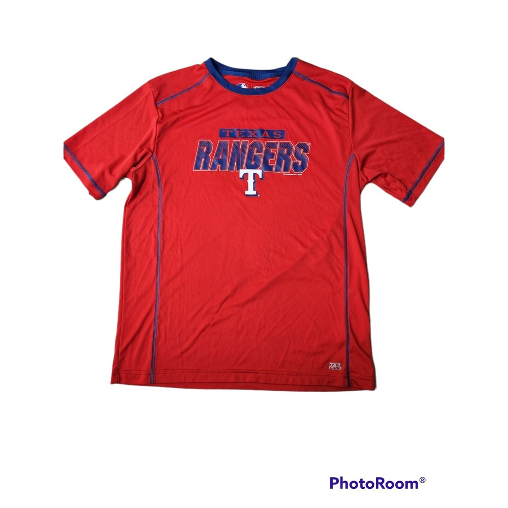 TEXAS RANGERS Men's TX3 Cool Short Sleeve Shirt Size L MLB Moisture Wicking